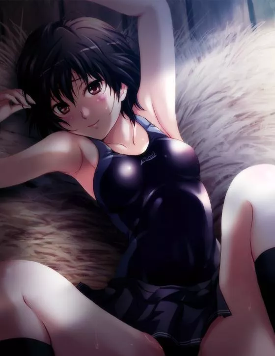Nanasaki Ai couldn't resist Jun'ichi request to have sex after swimming course [Amagami SS] (Shian)