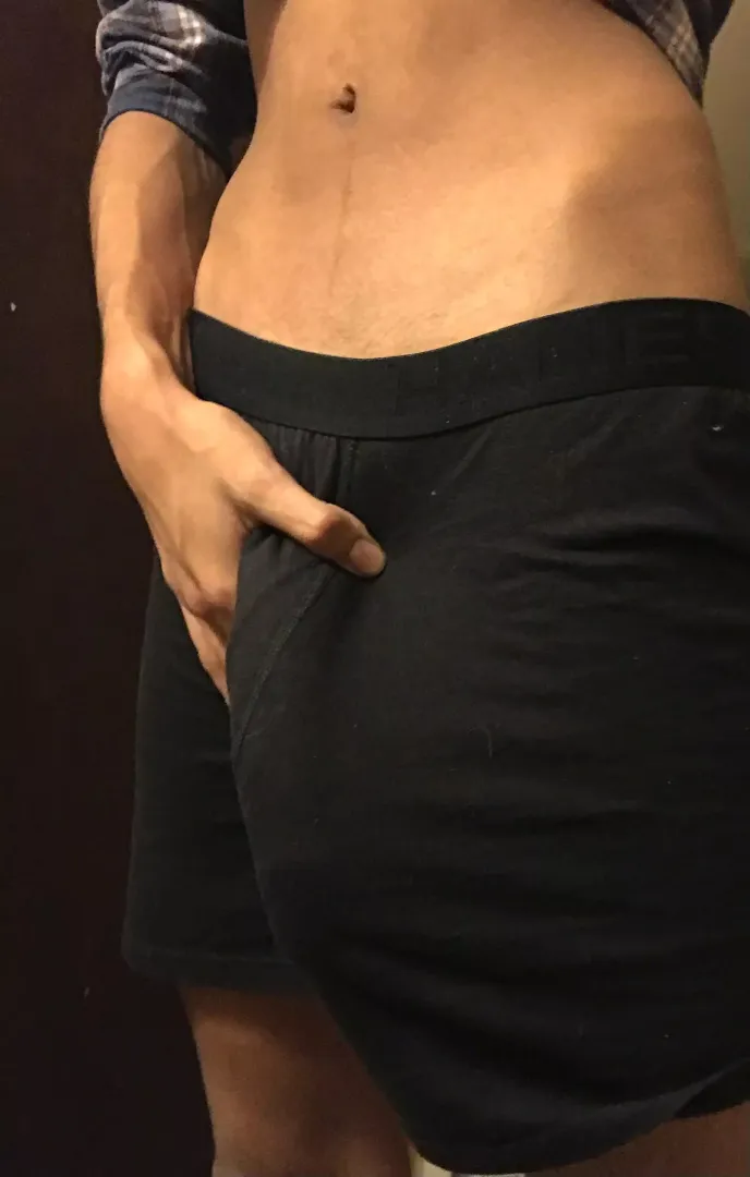 Nearly peeking out