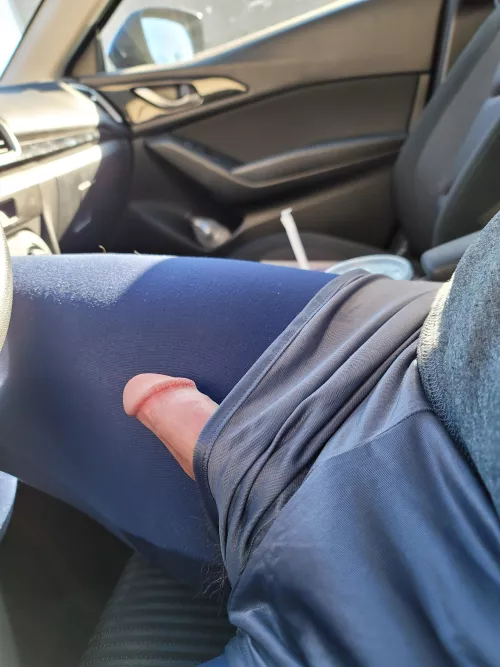 Neighbor gave me a wink when I got out of the car.