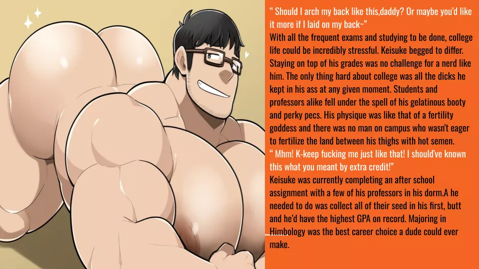 Nerdy Himbo Caption story [ art by Takezamurai]