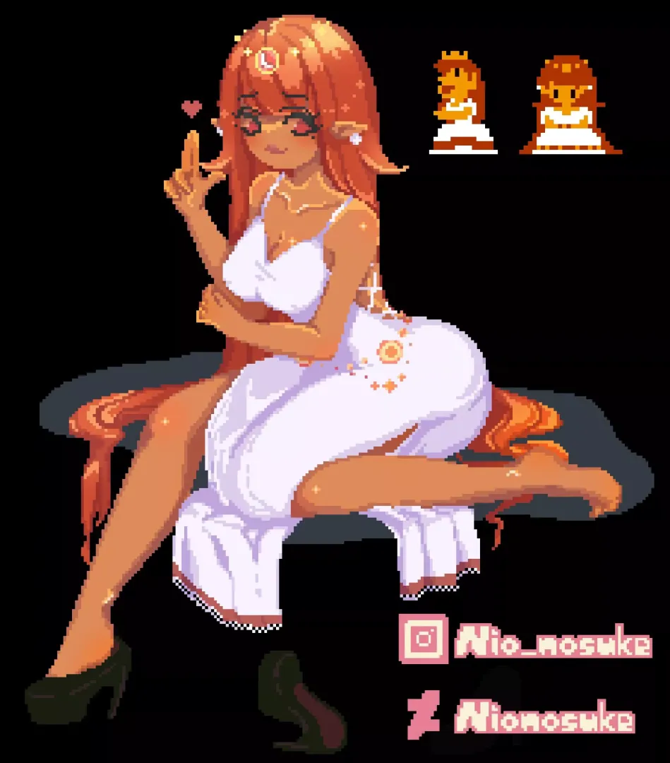 NES Peach Redraw. Giving Mario a little motivation.