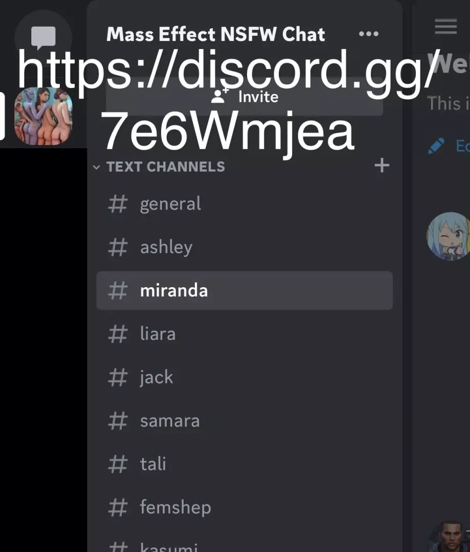 New Discord for Mass Effect NSFW media and chat