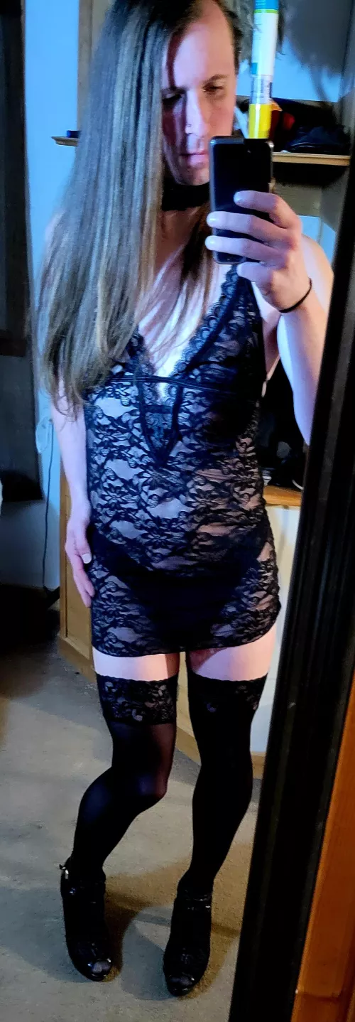 New lingerie, I'd love to see how it looks on your bedroom floor