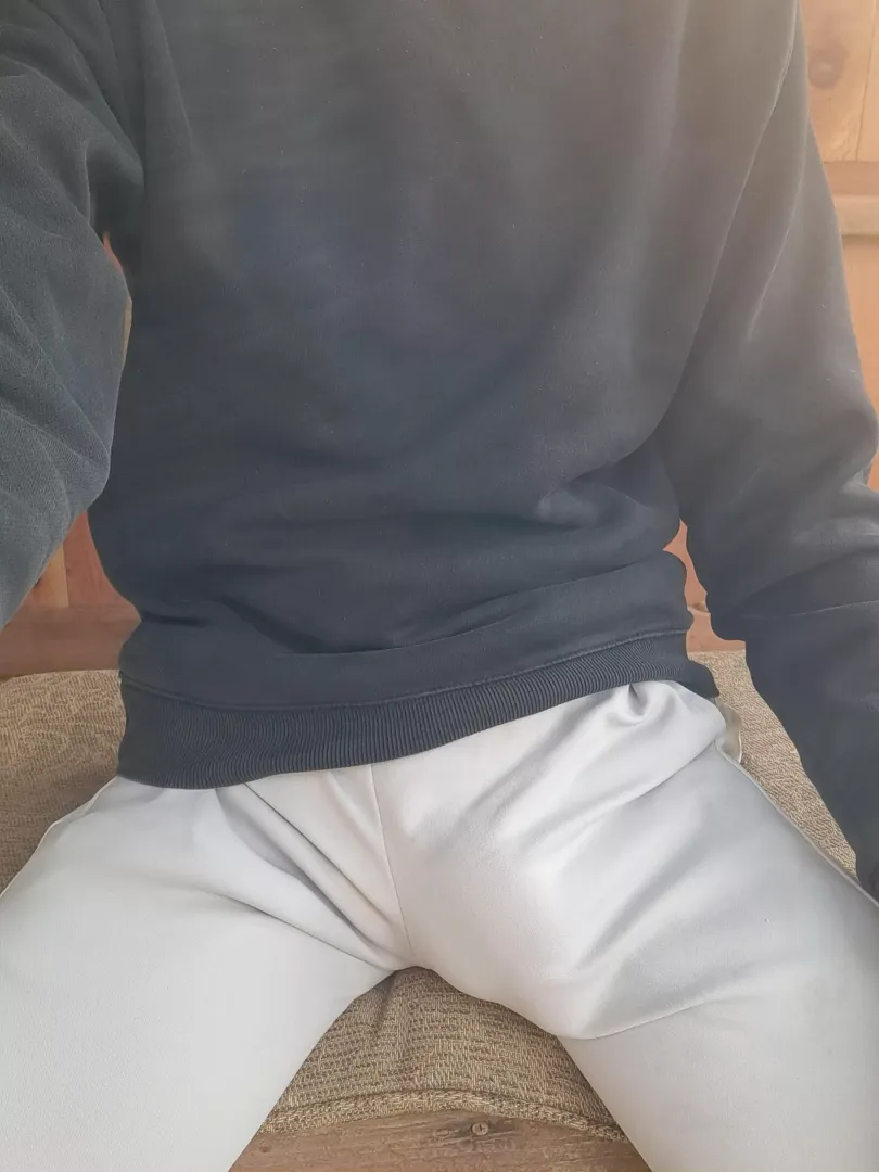 New white track pants