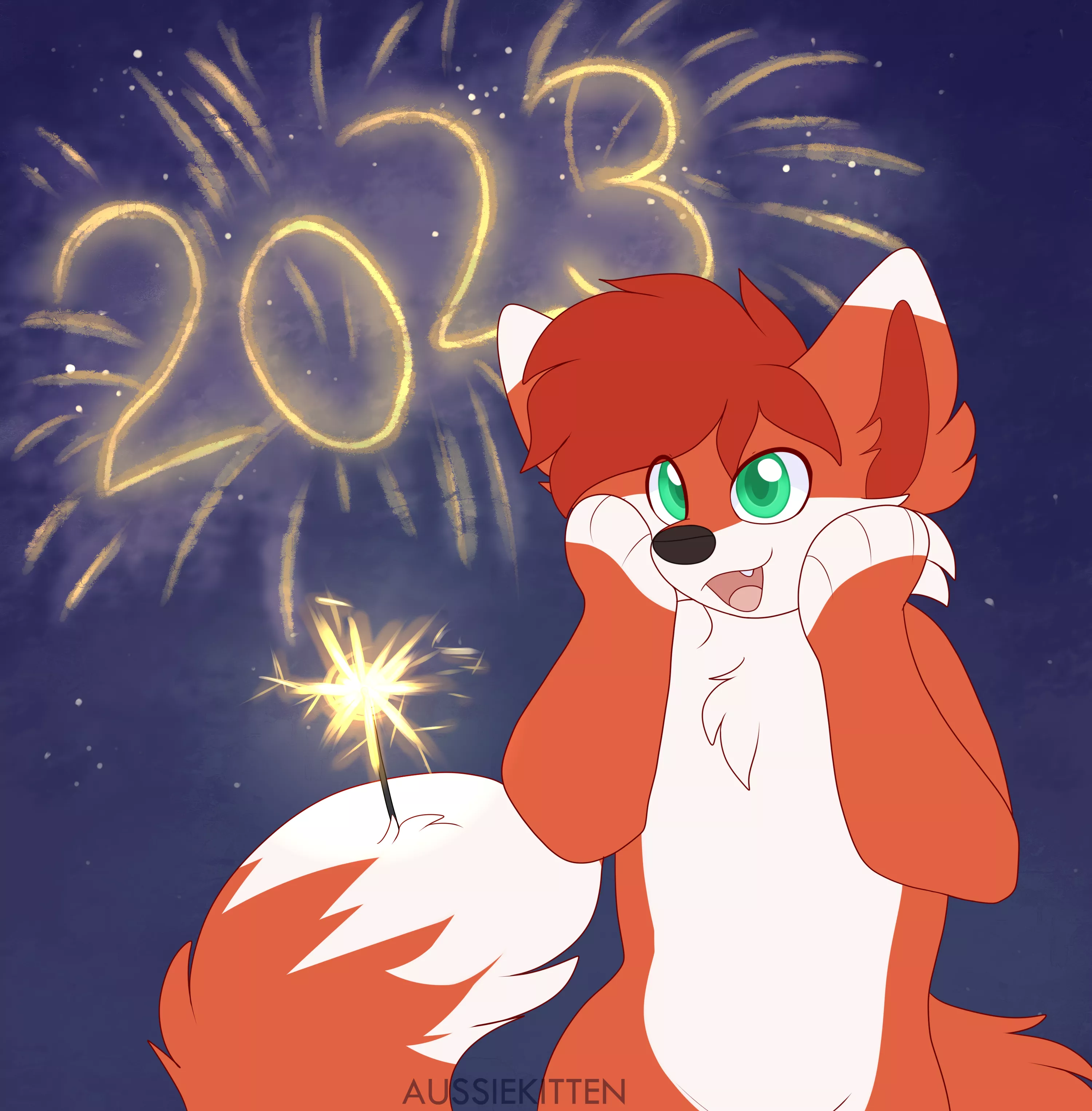New years prize!! | [ Art by myself @aussie_kitten | Raffle prize from Twitter]