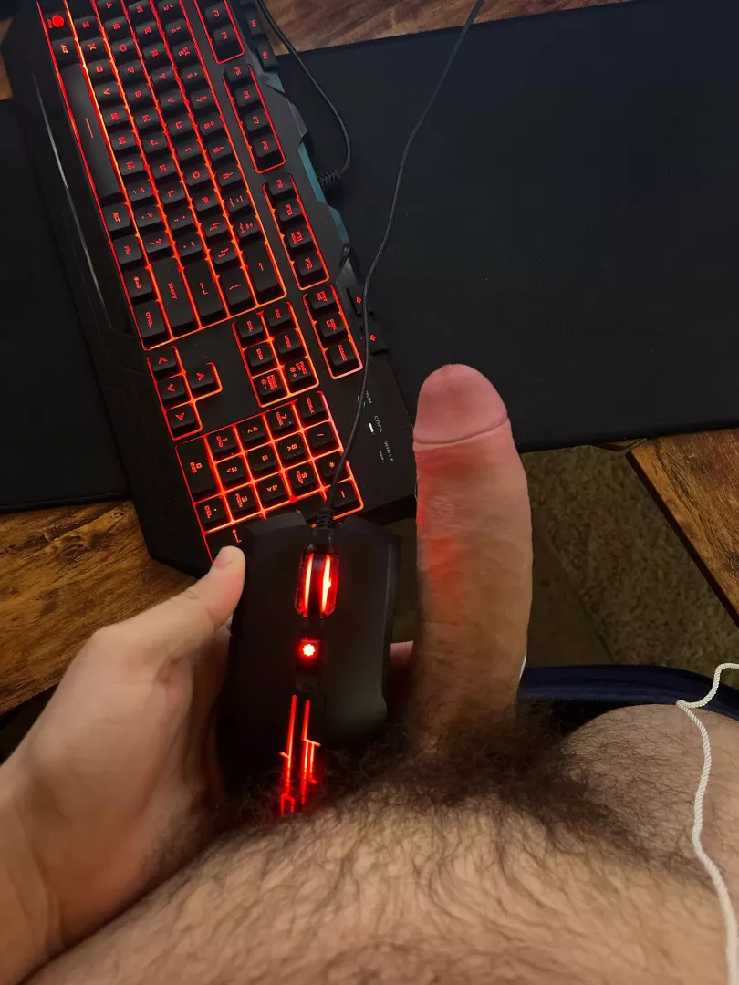 Next to my mouse 😉
