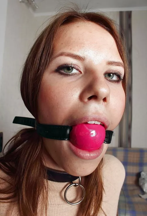 Nice big ball gag
