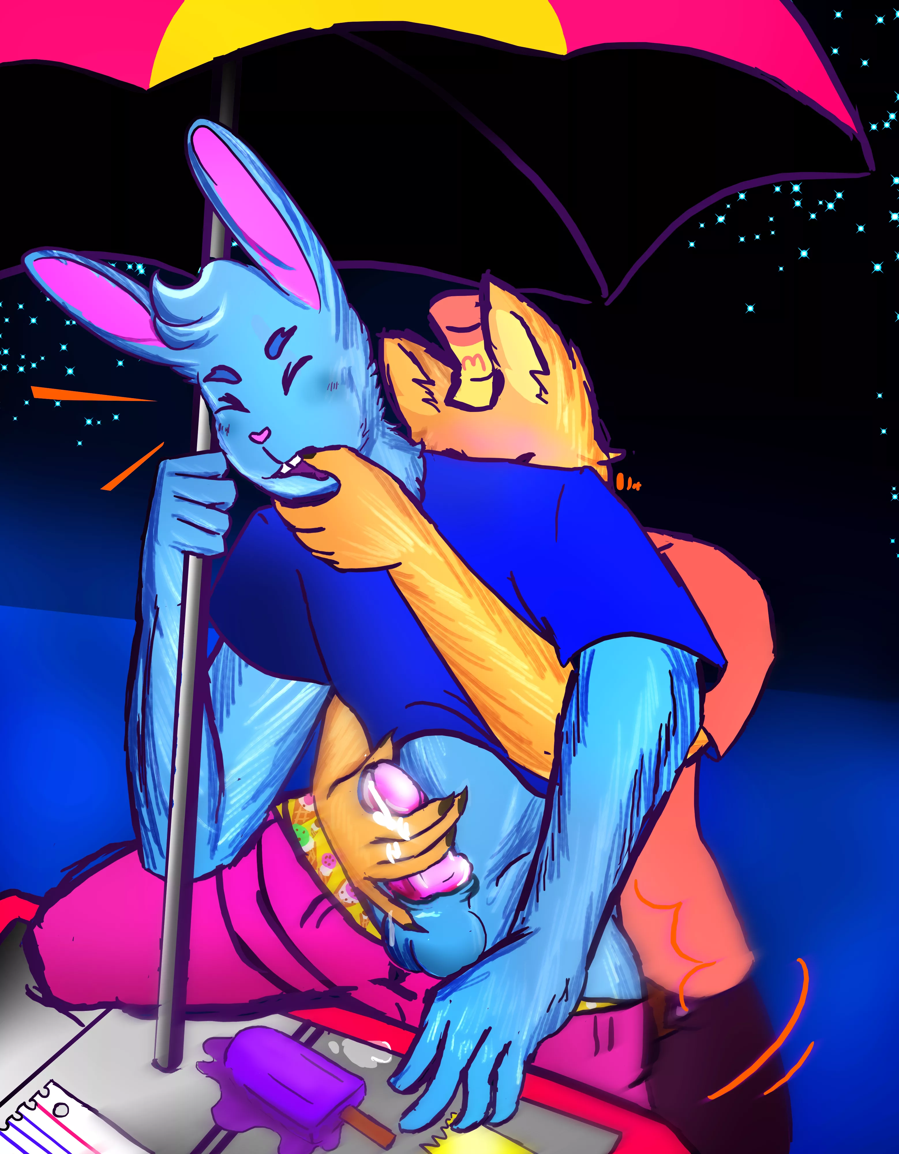 Nicecream guy and burguerpants (MakiceNSFW)