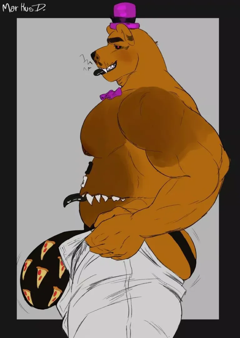 Nightmare Fredbear is having some trouble (@MarkusDevone)