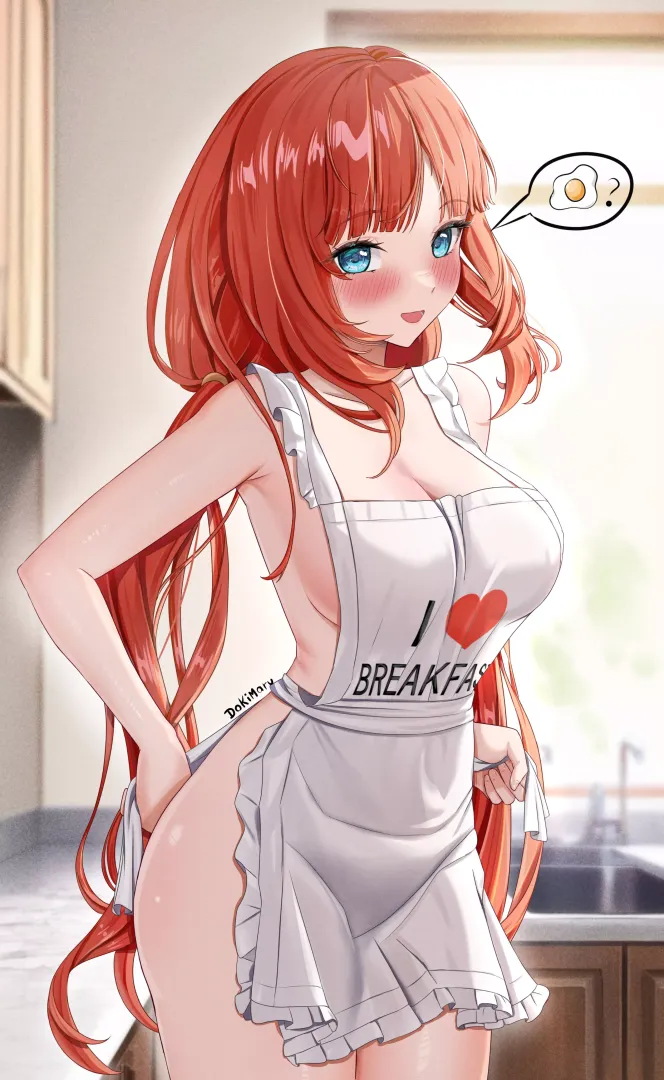 Nilou making breakfast today