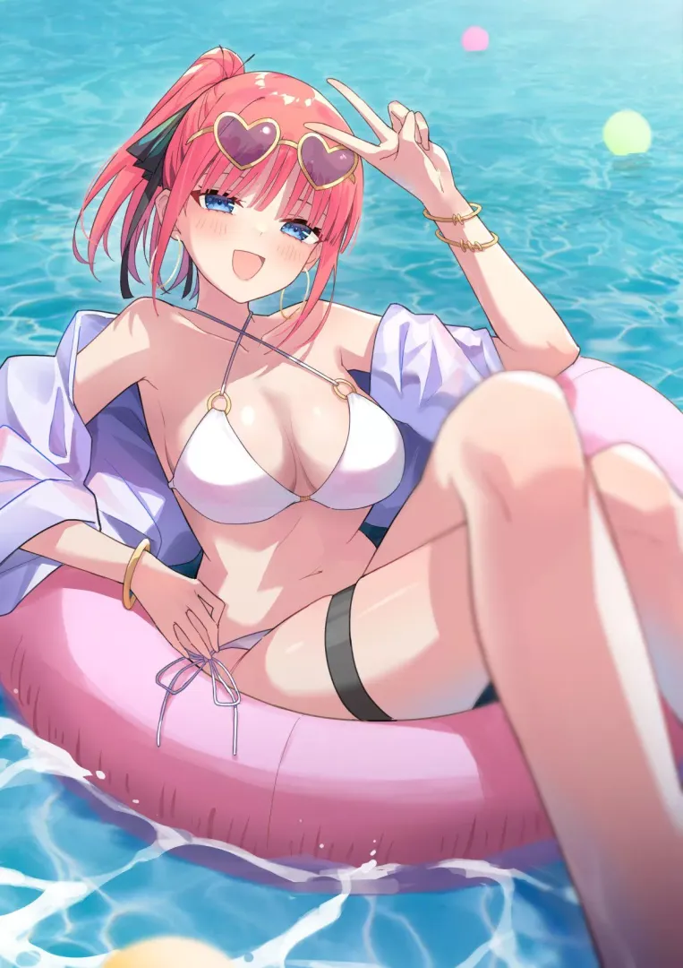 Nino Enjoying Her Summer In The Pool (The Quintessential Quintuplets)