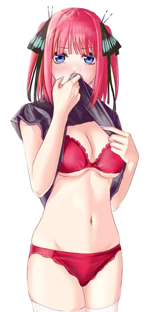 Nino Showing Off Her Lingerie (Quintessential Quintuplets)