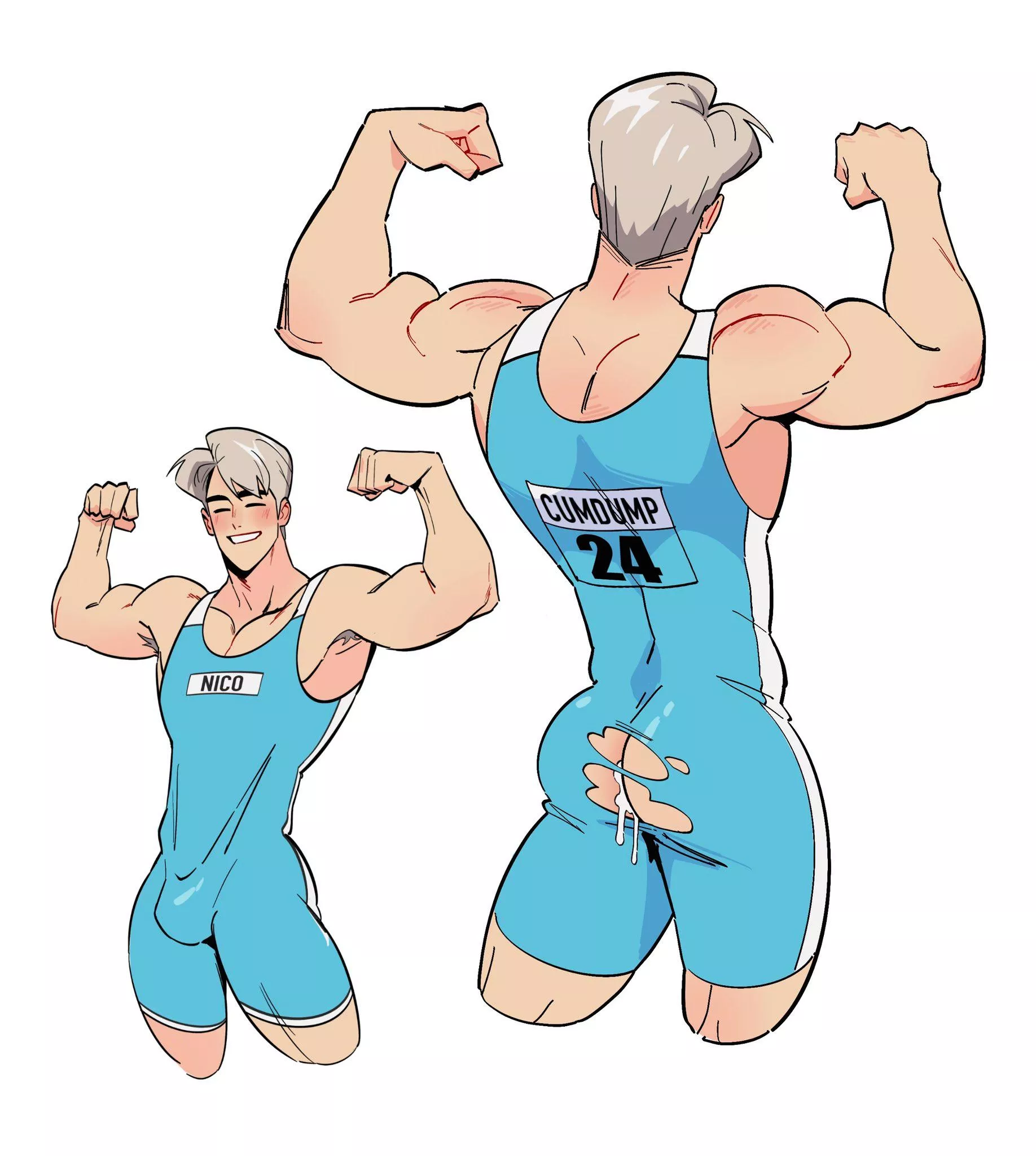 No. 1 wrestler No. 1 Cumdump (By touma_art2) 