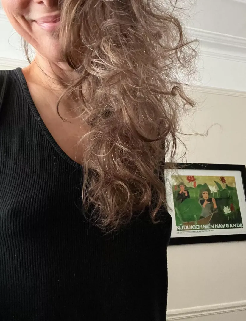 no bra need while working from home OC