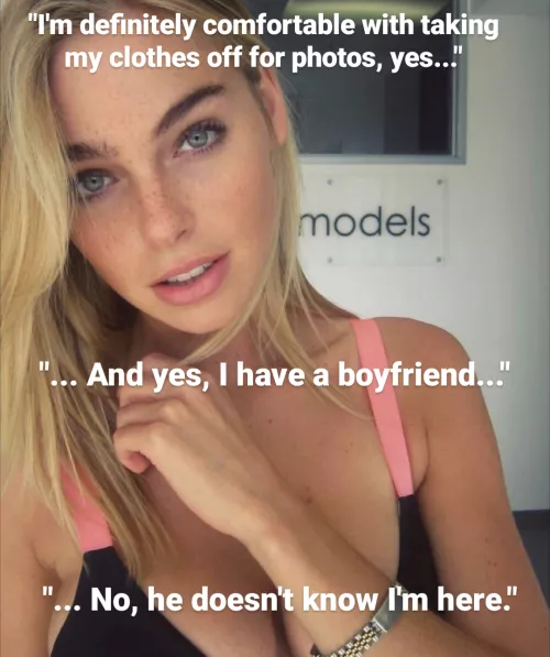 No, he doesn't know I'm here...