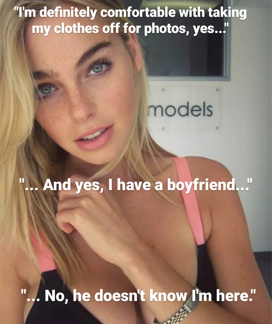 No, he doesn't know I'm here...