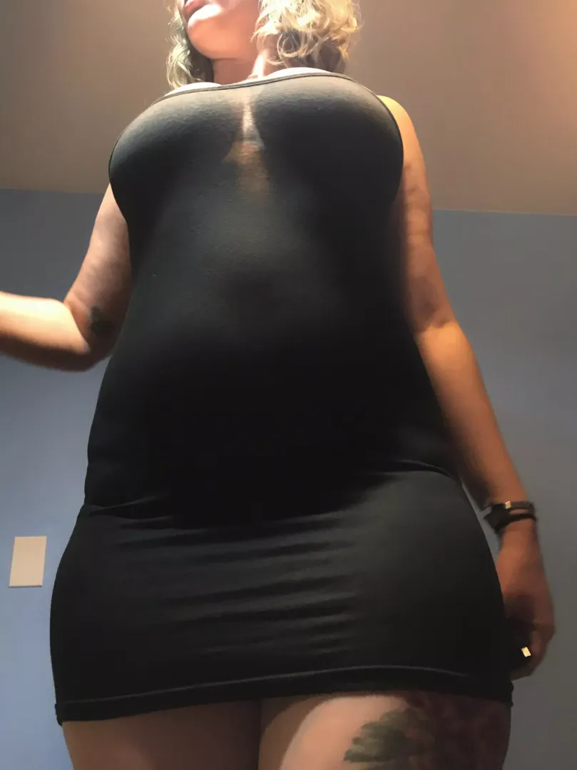 No one will notice my big honky milk cannons with this dress
