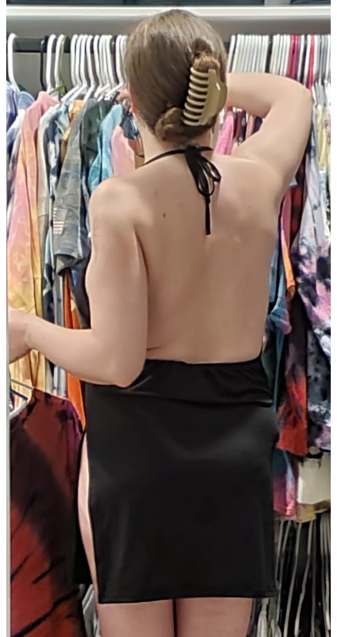 No panties!