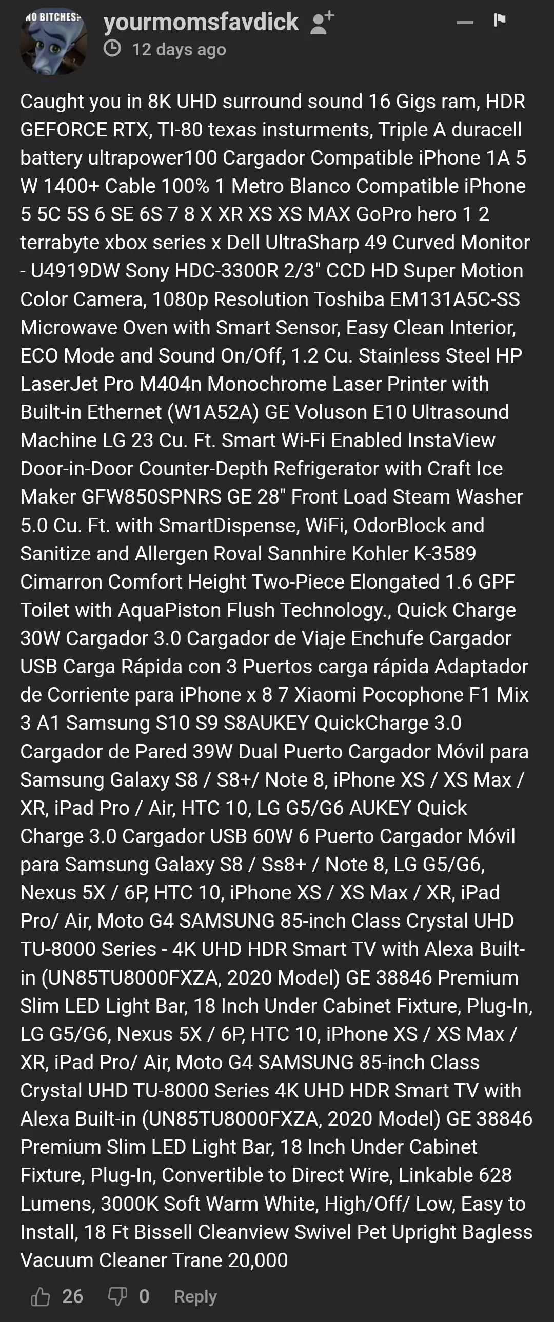 Not from the hub... but