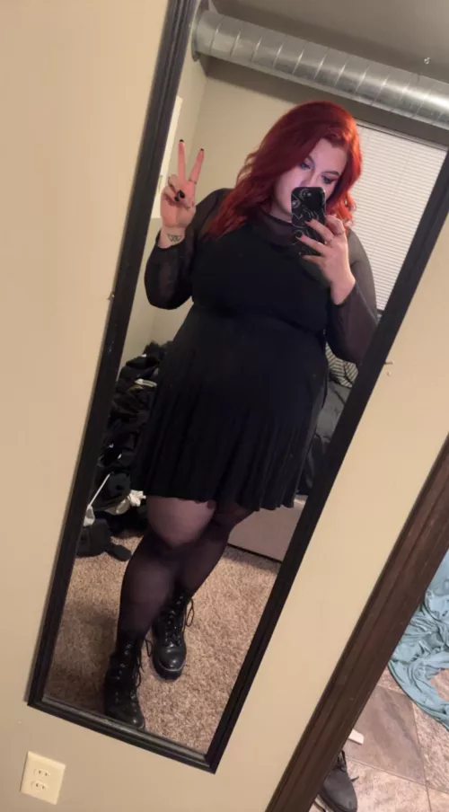 Not naked but I looked cute has hell last night.