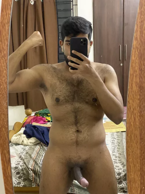 Not shy to show my indian black cock anymore !