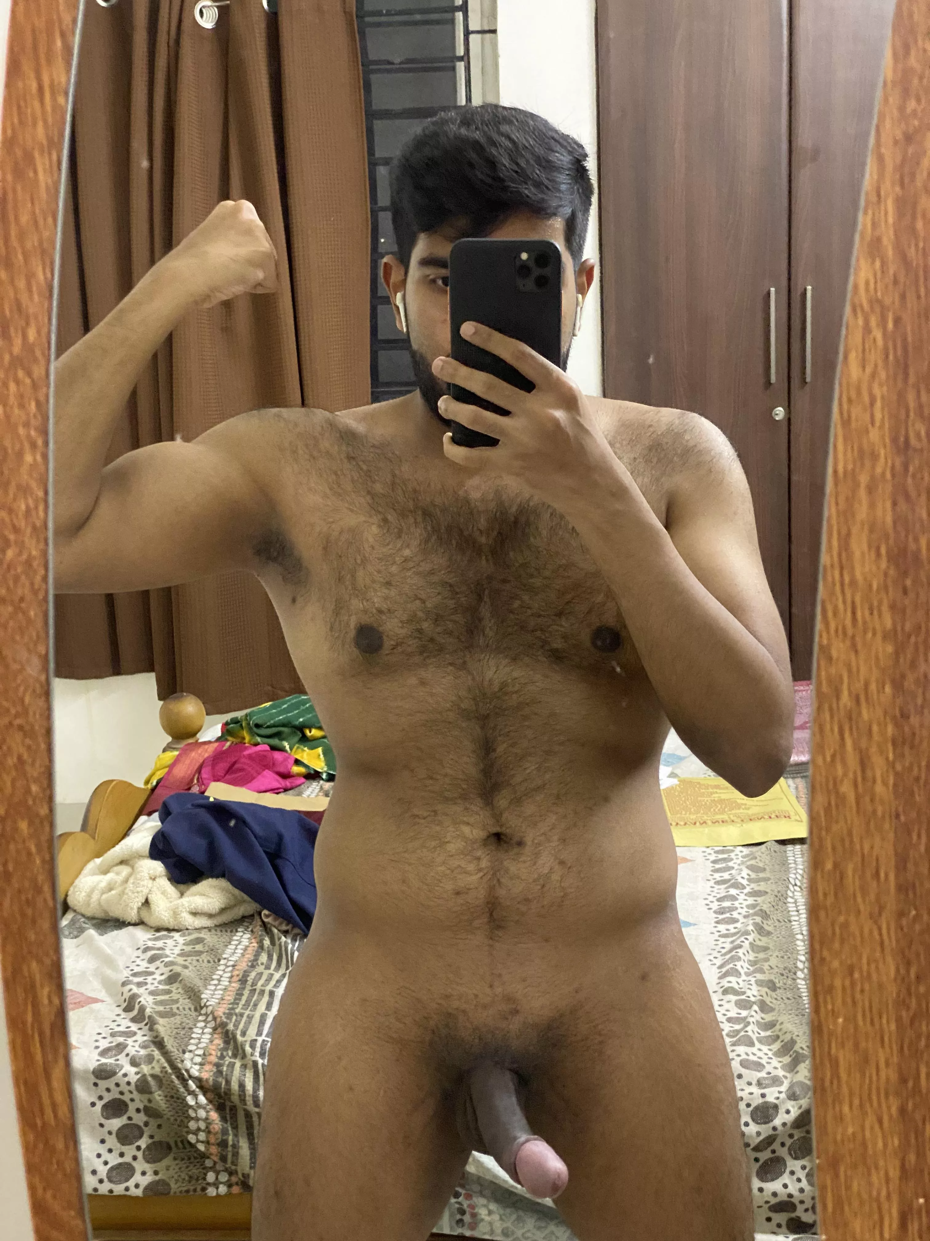 Not shy to show my indian black cock anymore !