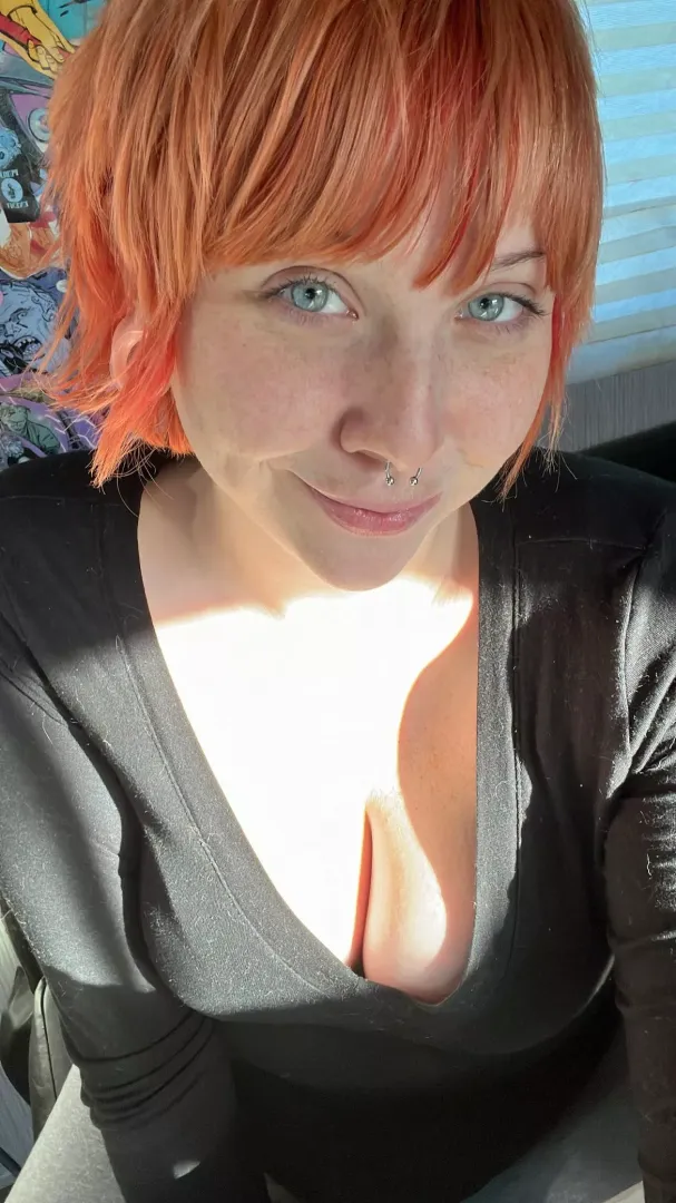 Not sure how I feel without my usual makeup on!