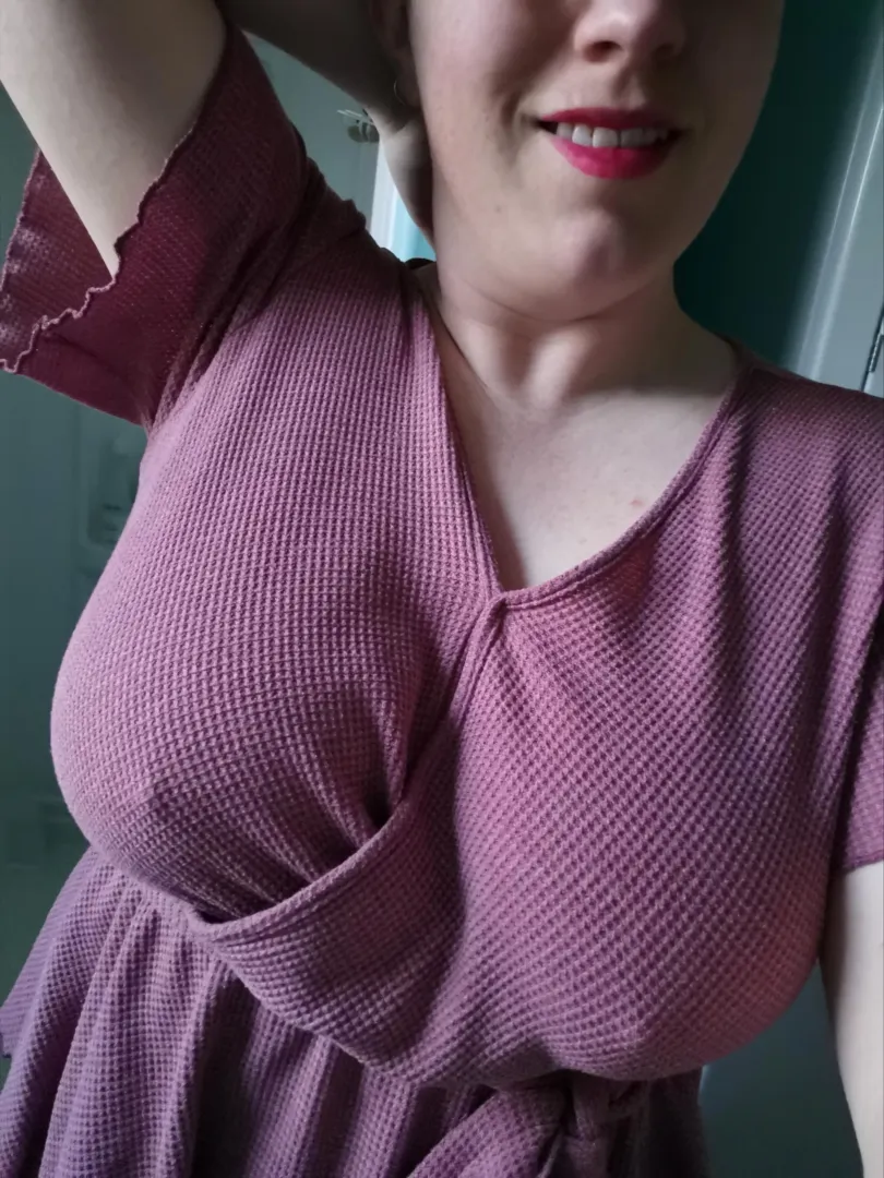 Not the most discreet shirt to go braless