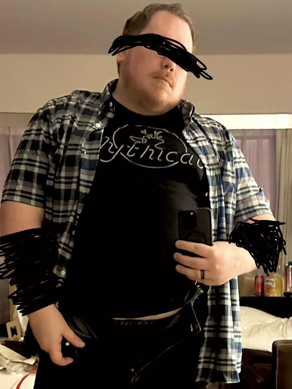 Nothing comes between this nerdy ginger BHM and his Calvins.