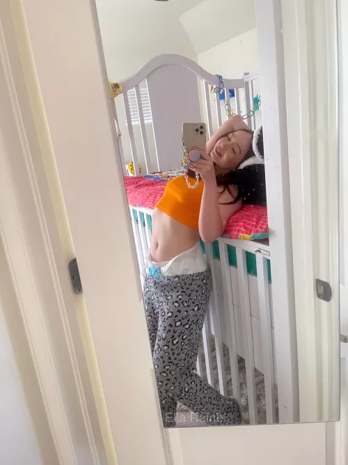 nothing comfier than pjs and a diaper 😋🧡🫧