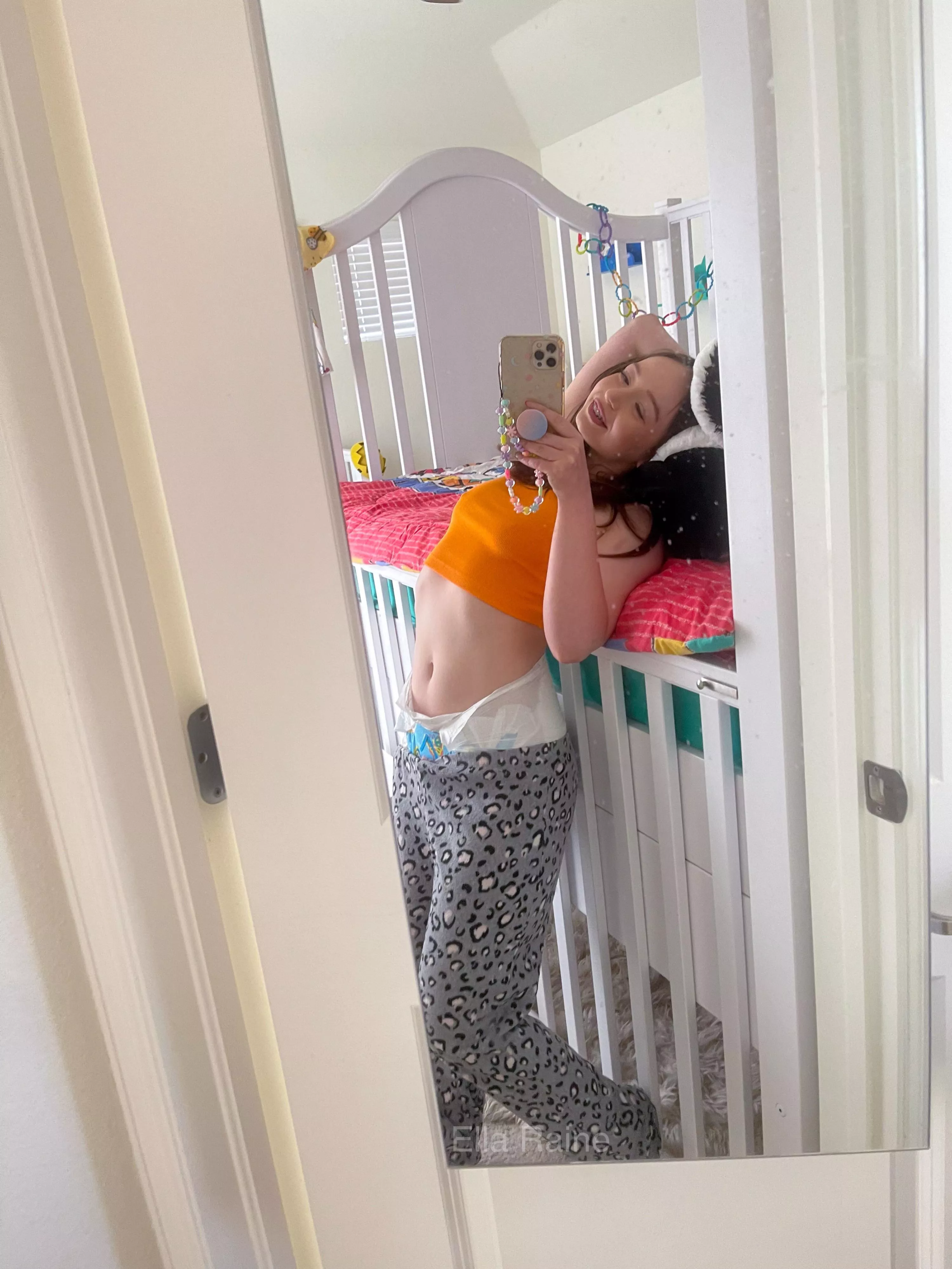 nothing comfier than pjs and a diaper 😋🧡🫧