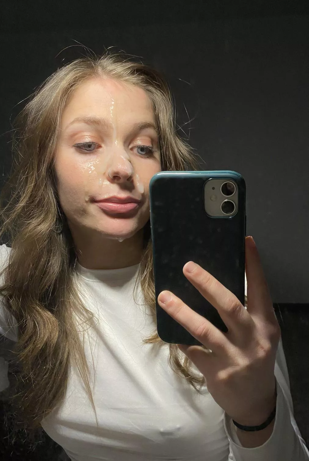 Nothing goes better with pierced tits than a face full of cum