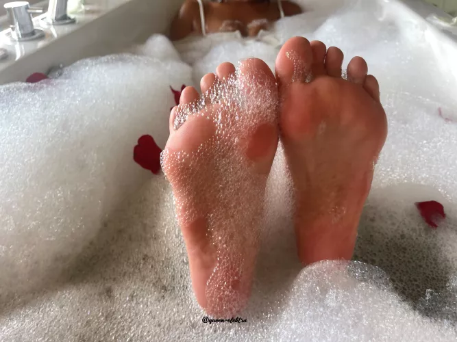 Nothing like a relaxing bubble bath to end the day