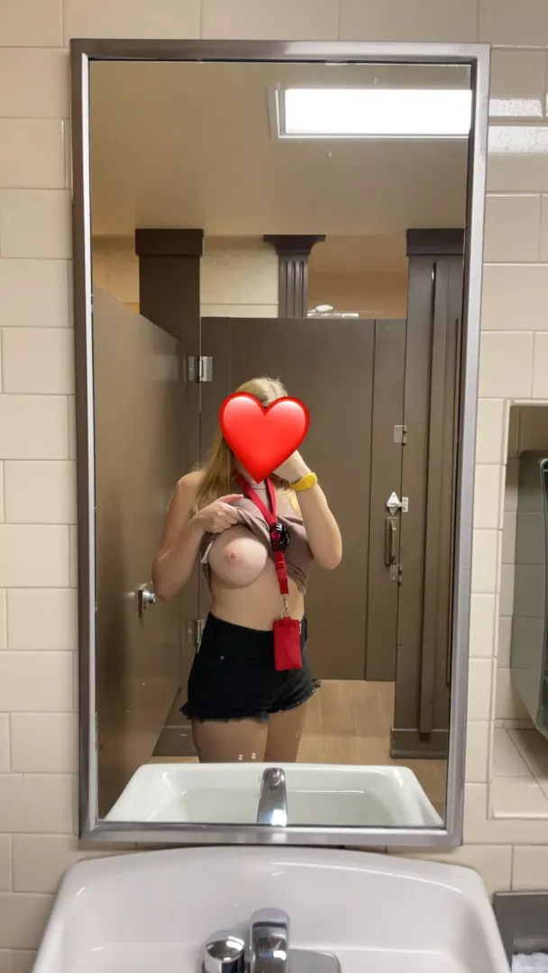 Nothing like flashing you in a public bathroom