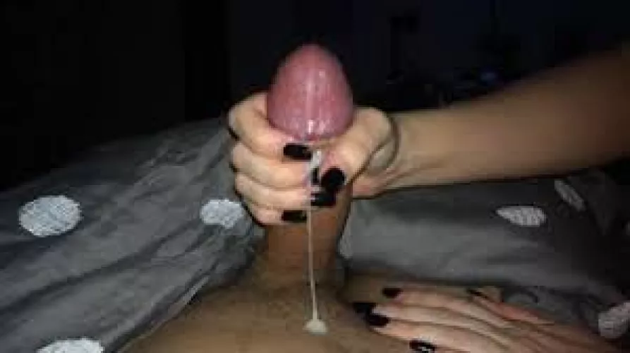 nothing turns me on more than a handjob with black nails