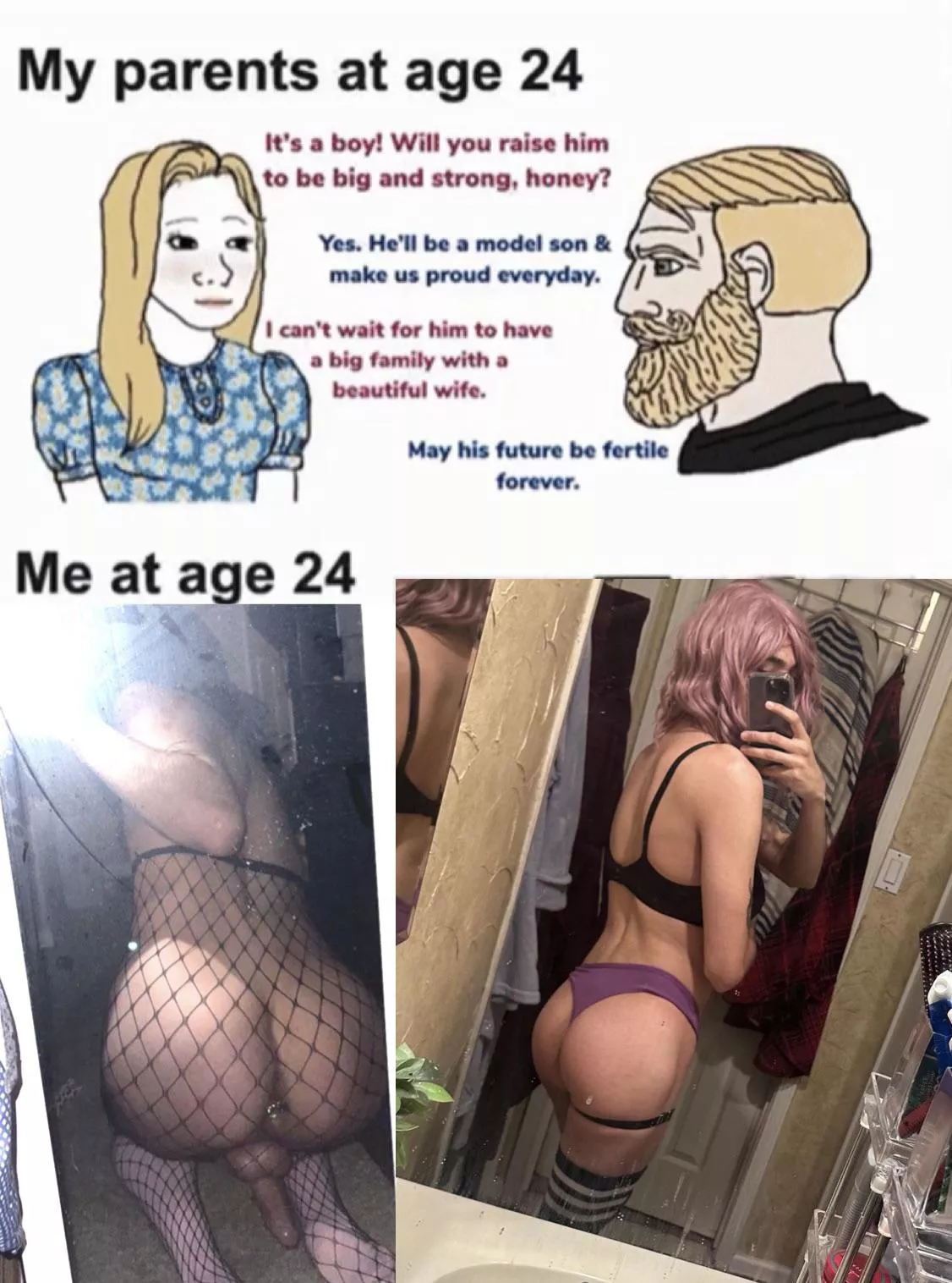 Now I’m the one getting fertilized 🤣🤷🏽‍♀️