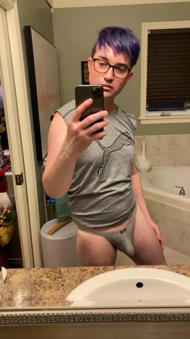 (NSFW) anyone like grey thongs?