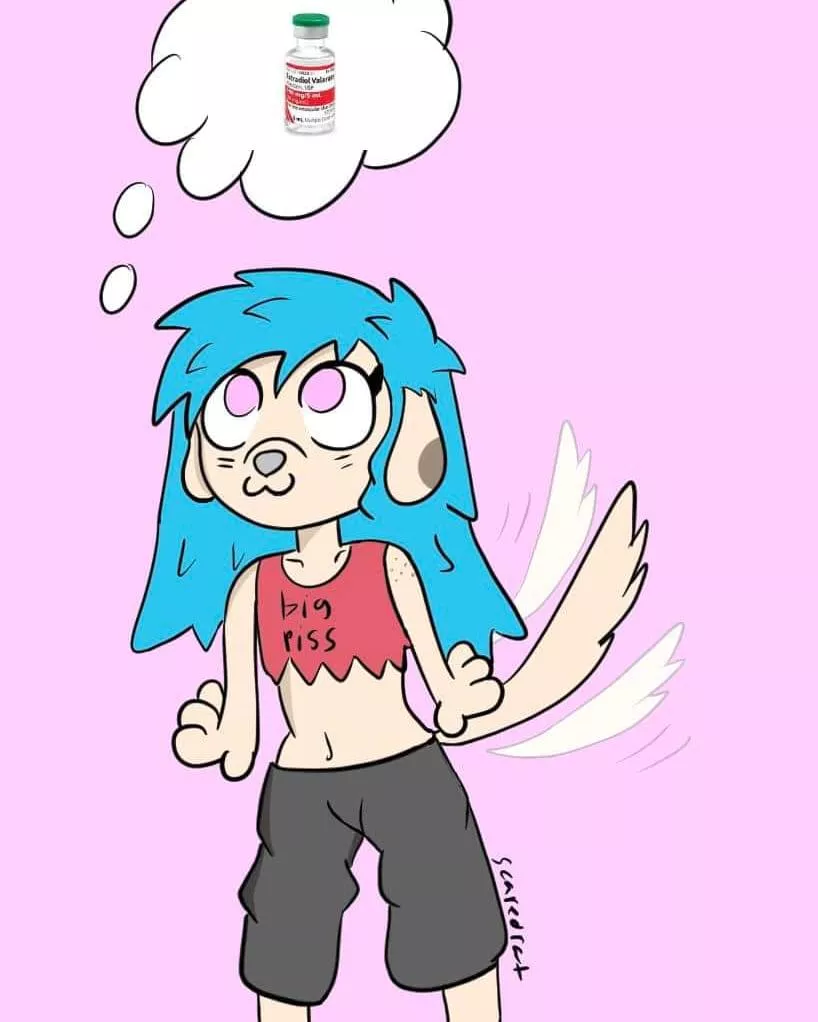 NSFW because of language on shirt :3  ( quick drawing by me ) 