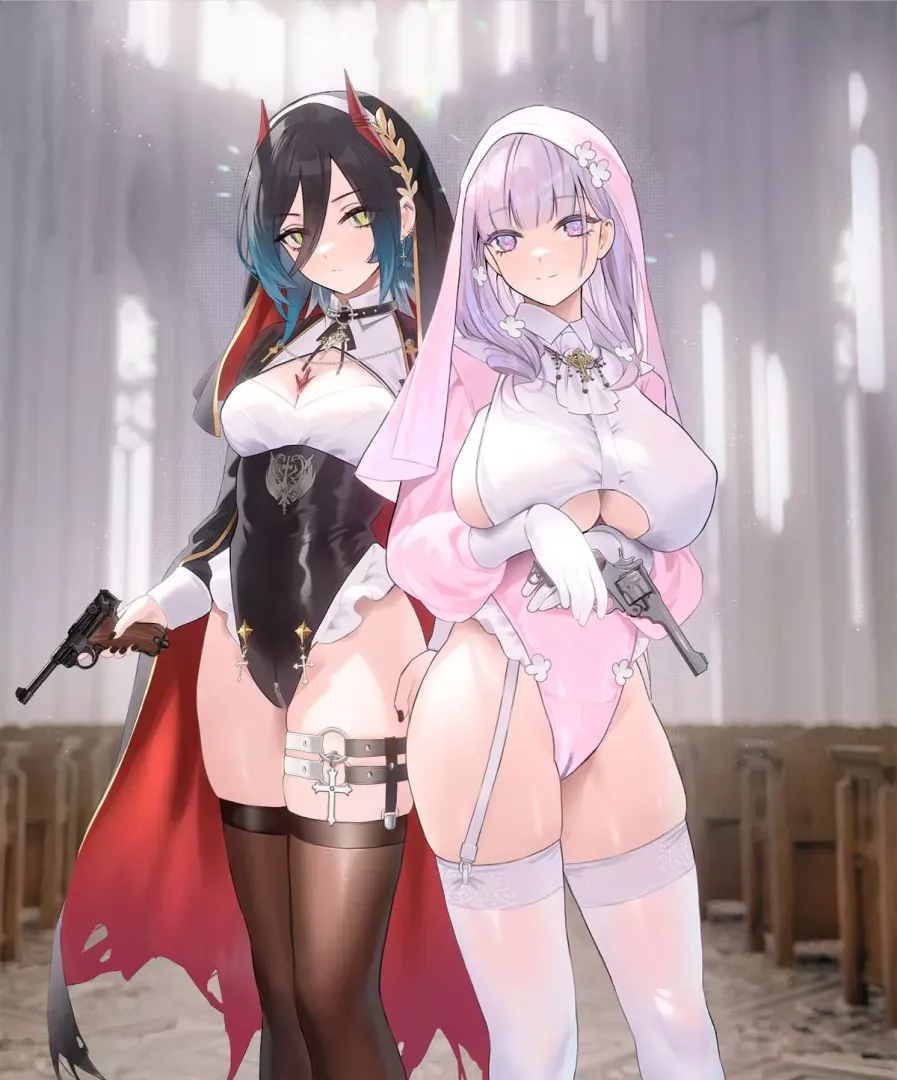 nun's ulrich von hutten & plymouth [Azure lane] (CIRILLA)