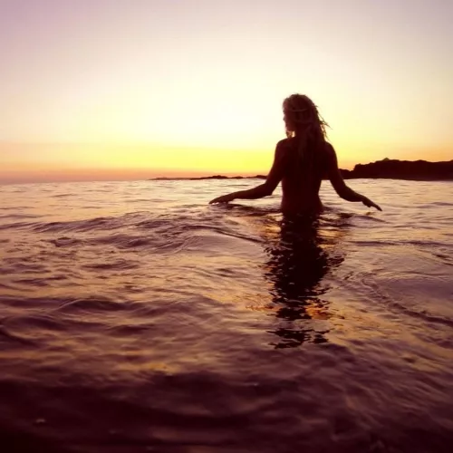 Nymph at sunrise.
