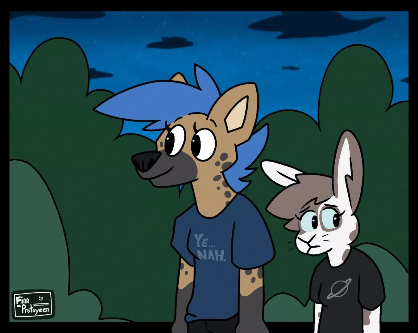 (OC) A bunny and a yeen!