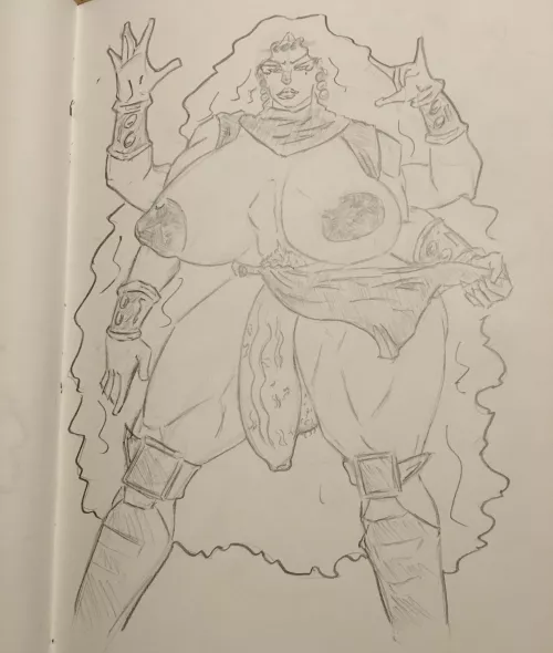 OC dressed as Kars from JoJo’s Bizarre Adventure (Redux). I redrew some of the arms to make them a little longer. (TheSHADOWFIEND) [Original]