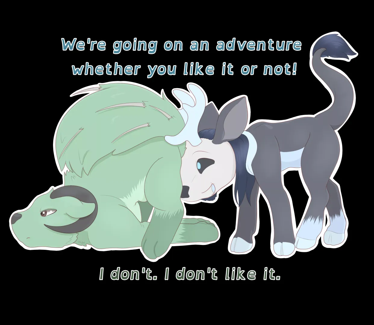 [OC] Ezekiel and Andrew, off on an adventure!