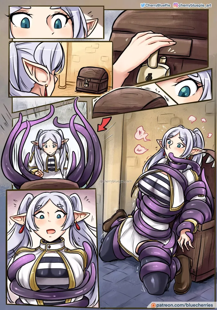 [OC]: Frieren seeks out a mimic 📦🦑