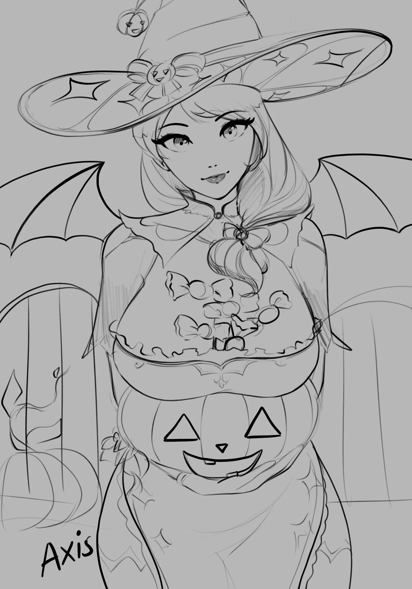 [OC] Halloween Lisa WIP
