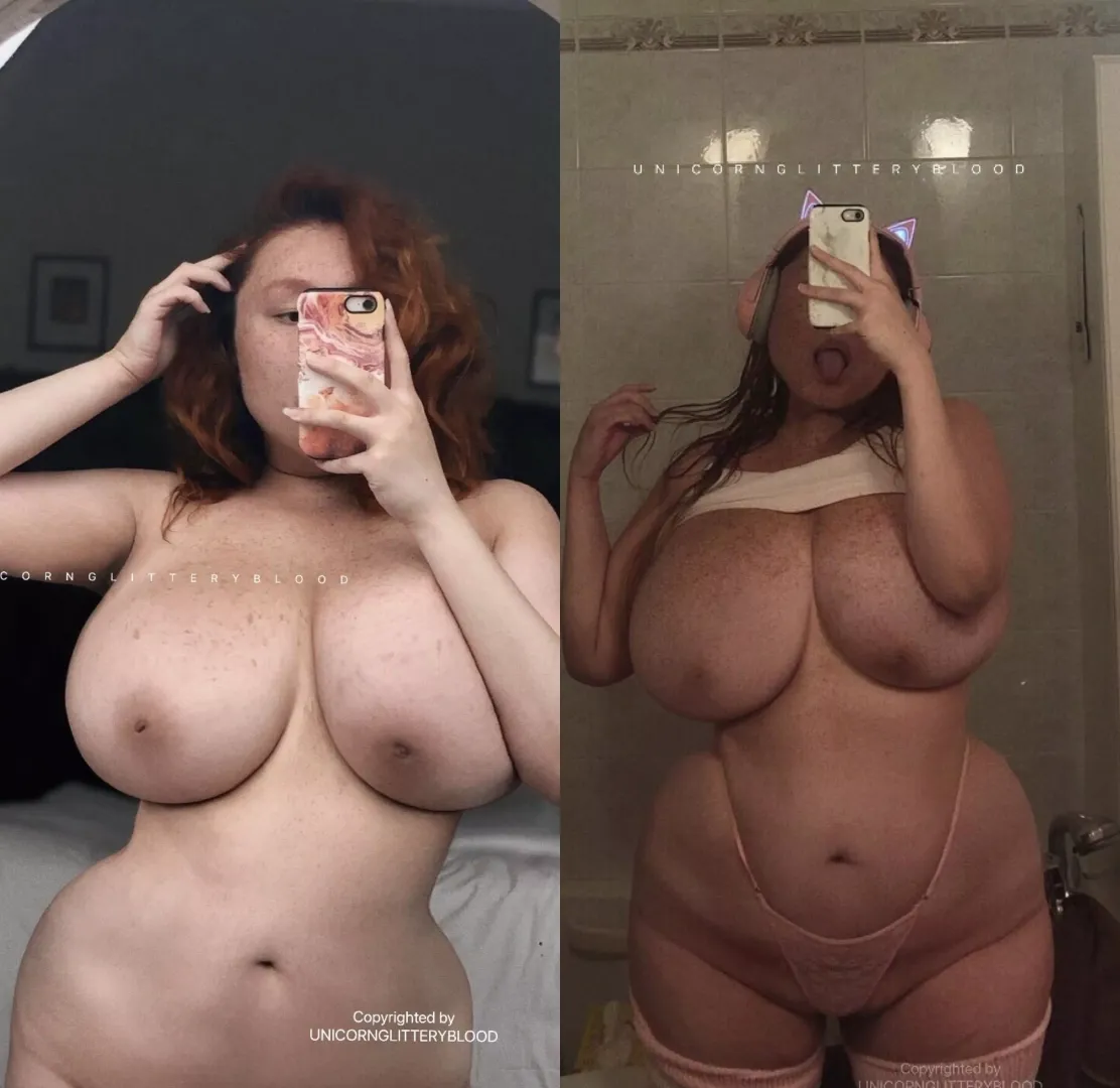 [OC] my natural boobs growth! do you prefer before or now?