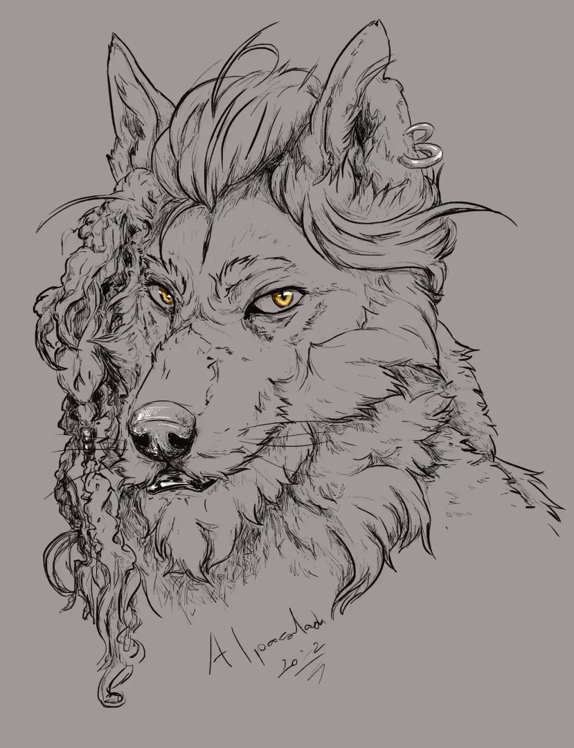[OC] Sooo...I ended up digitalizing that sketch. What do you think?