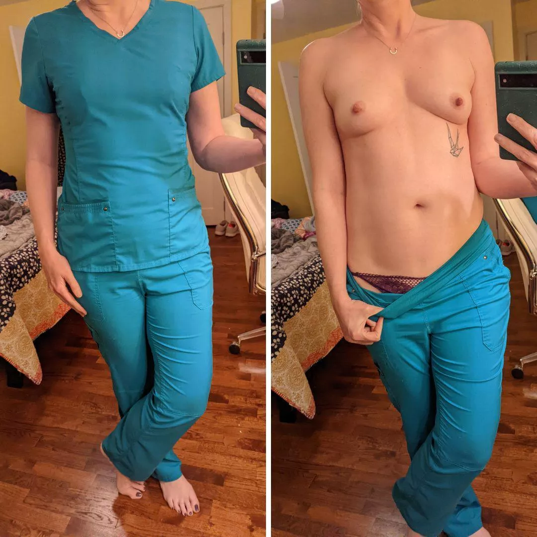 Of course the panties are purple.