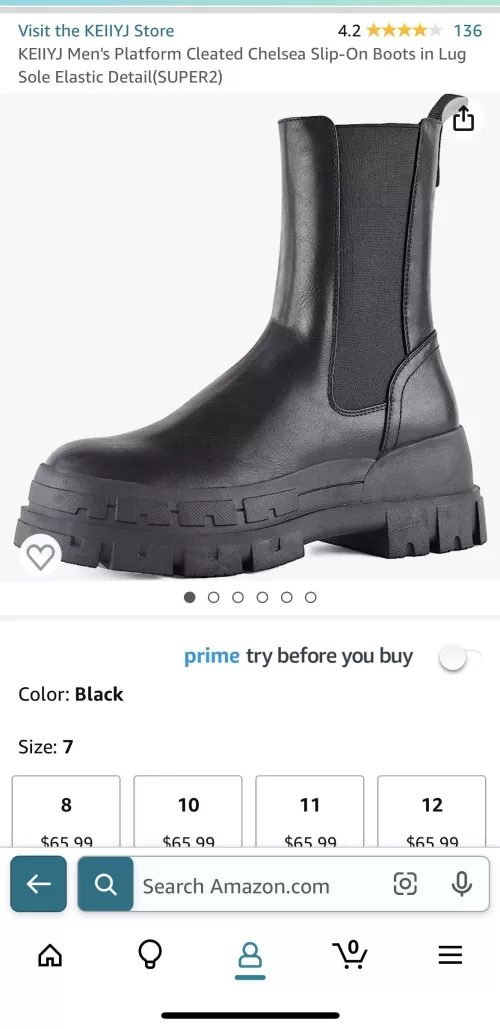 Okay so i order some boots off Amazon but there was only 7 in men and im a 6.5 in men . Theres some difference putting them on but i feel like they look long on me . Dont want to return them . Any advice