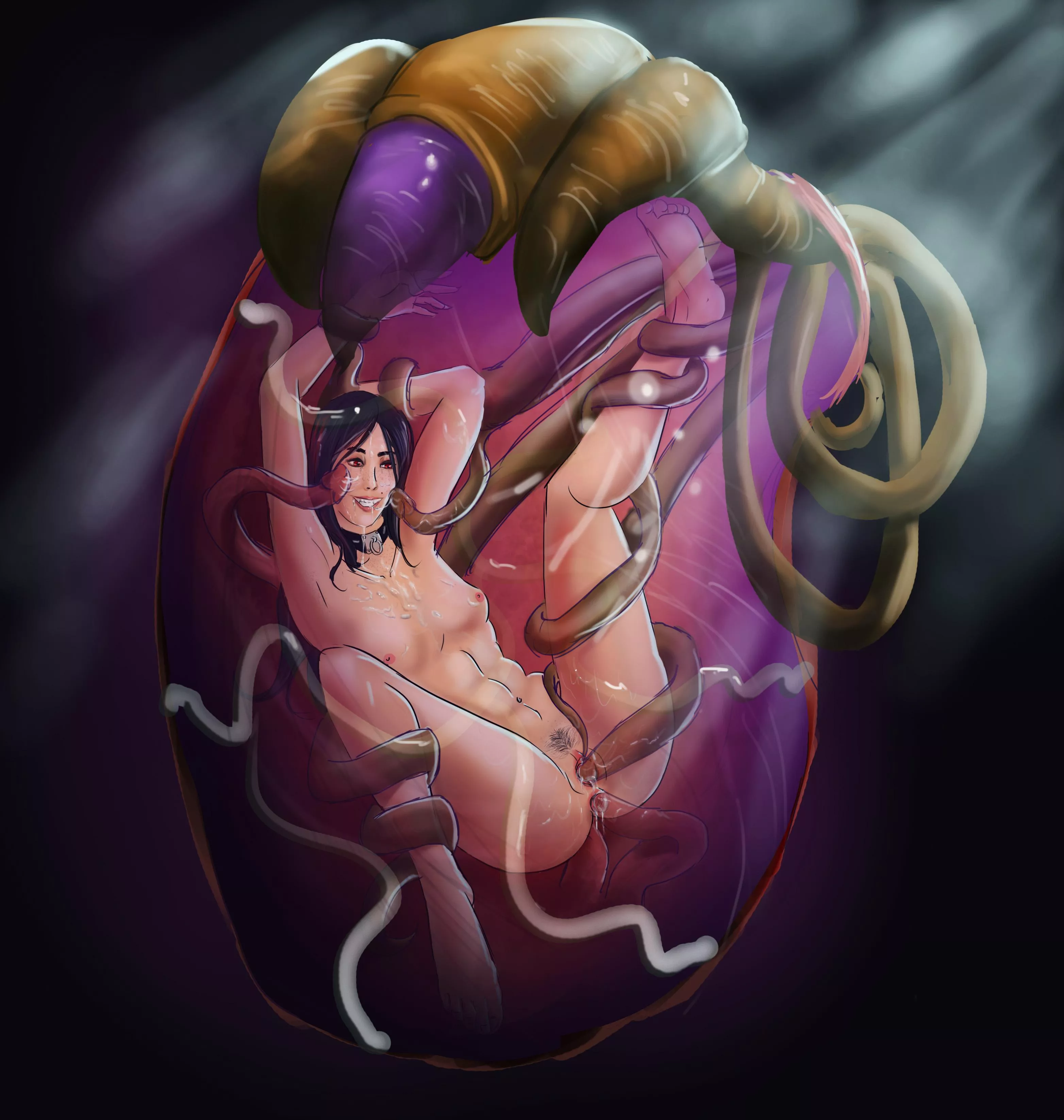 Old concept of Kalyskah and some tentacles, will be added to the game soon!